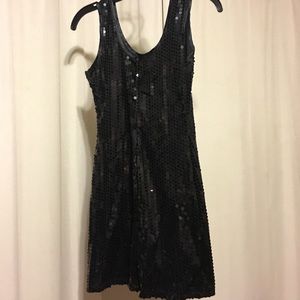 Black sequin dress